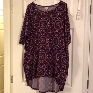 Lularoe Irma purple pink size XL.